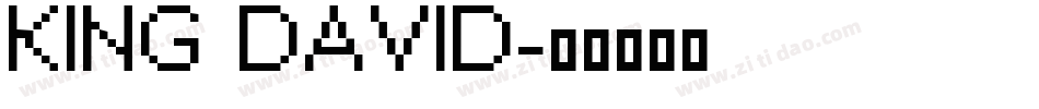 KING DAVID字体转换
